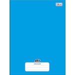 Caderno Linguagem Brochura Tilibra D+ Capa Dura Azul 96 Folhas