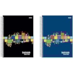 Caderno Quadriculado São Domingos Espiral 10mm 80 Folhas