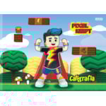 Caderno São Domingos Caligrafia Brochura 1/4 Pixel 48Fl