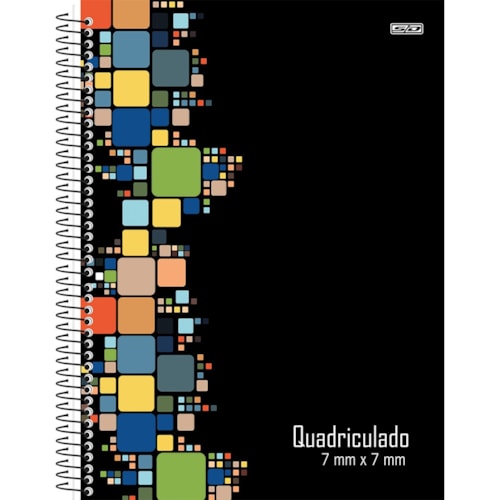 Caderno São Domingos Espiral Universitário 7mm 80Fl