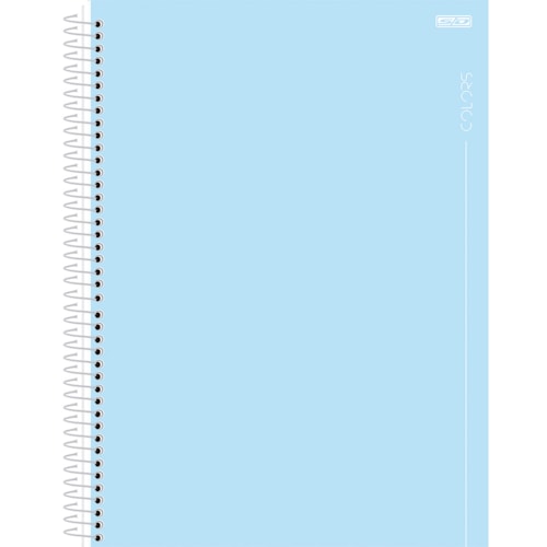 Caderno São Domingos Universitário Colors Azul 1Mt 80Fl