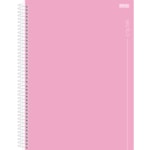 Caderno São Domingos Universitário Colors Rosa 10Mt 160Fl