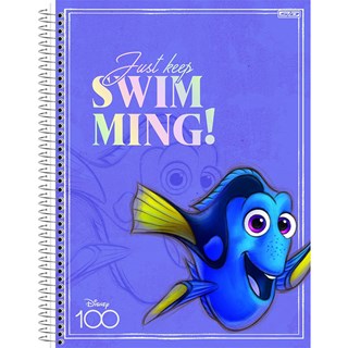 Caderno São Domingos Universitário Disney 100 1Mt 80Fl