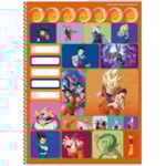 Caderno São Domingos Universitário Dragon Ball 80Fl