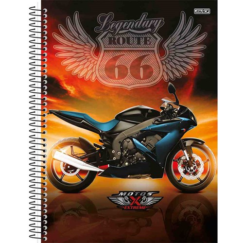 Caderno São Domingos Universitário Moto Extreme 15Mt 240Fl