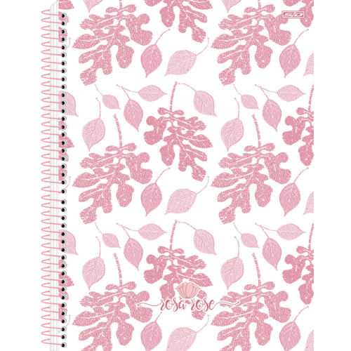 Caderno São Domingos Universitário Rosa Rose 1Mt 80Fl