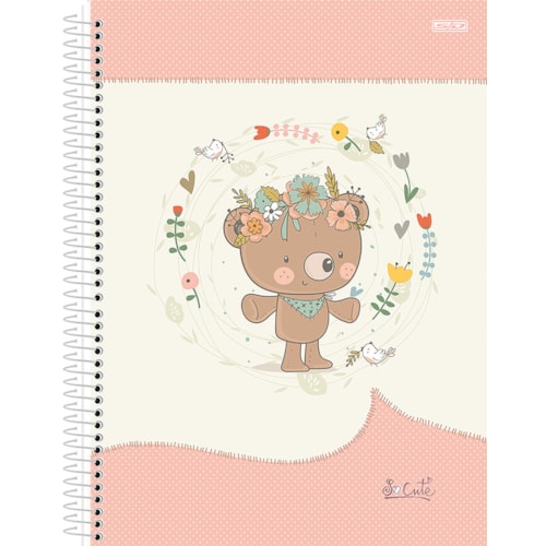 Caderno São Domingos Universitário So Cute 10Mt 160Fl