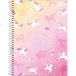 Caderno Tilibra Capa Dura Universitário 10 Matérias Blink 160 Folhas