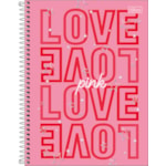 Caderno Tilibra Capa Dura Universitário 10 MT Love Pink 200 FLS