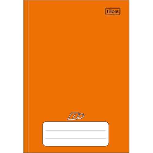 Caderno Tilibra D+ Laranja Brochura Infantil 48 Folhas