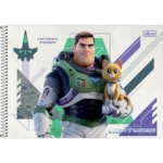 Caderno Tilibra de Desenho Capa Dura Buzz Lightyear 80 Folhas