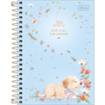 Caderno Tilibra Espiral 1/4 Jolie Pet Capa Dura 80 Folhas