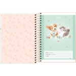 Caderno Tilibra Espiral 1/4 Jolie Pet Capa Dura 80 Folhas