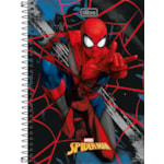 Caderno Tilibra Espiral Capa Dura 1/4 Spider-Man 80 Folhas