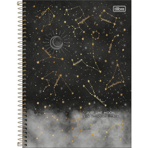 Caderno Tilibra Espiral Capa Dura Colegial 1 Matérias Magic 80 Folhas