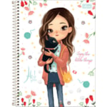 Caderno Tilibra Espiral Capa Dura Universitário 1 MT Hi! Girls 96Fls