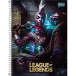 Caderno Tilibra League of Legends Universitário Espiral 10 Mt 160Fls