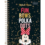 Caderno Tilibra Minnie Espiral 1/4 Capa Dura 80 Folhas