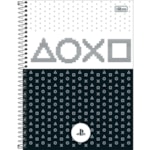 Caderno Tilibra PlayStation Espiral Capa Dura 1/4 80 Folhas
