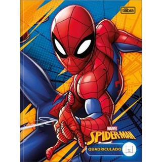 Caderno Tilibra Quadriculado Spider Man Infantil 40 Folhas