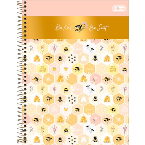 Caderno Tilibra Universitário 1 Matéria Honey Bee 80 Folhas