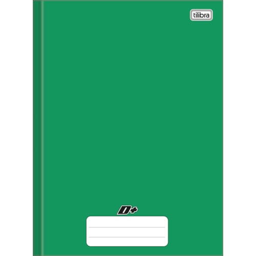 Caderno Tilibra Universitário Brochura Capa Dura D+ Verde 48 Folhas