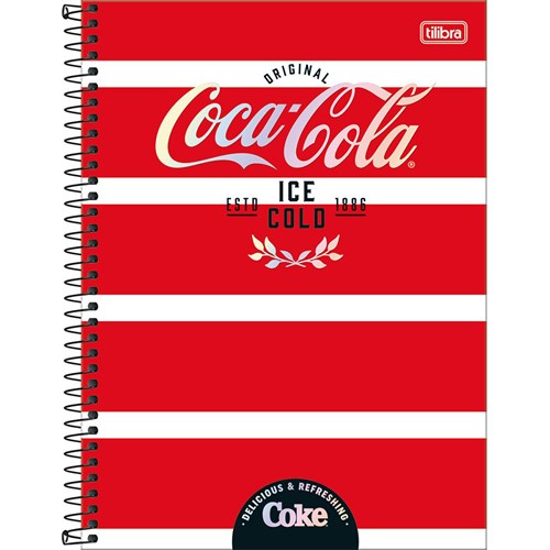 Caderno Tilibra Universitário Coca-Cola 1 Matéria 80Fl