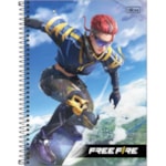 Caderno Tilibra Universitário Espiral Free Fire 10Mt 160Fl