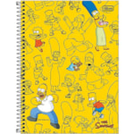 Caderno Tilibra Universitário Simpsons Capa Dura 10 Matérias 160Fl