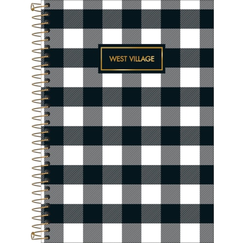 Caderno Tilibra Universitário West Village Metalizado 1Mt 80Fl