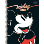 Caderno Universitário 1 MT Mickey Tilibra Espiral Capa Dura 80 Folhas