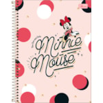 Caderno Universitário 1 MT Minnie Espiral Capa Dura Tilibra 96 Folhas