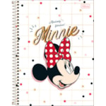 Caderno Universitário 1 MT Minnie Espiral Capa Dura Tilibra 96 Folhas