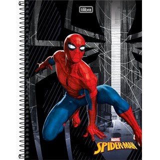 Caderno Universitário 10 Matérias Spider-Man Tilibra 160 Folhas