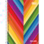 Caderno Universitário 10 Matérias Tilibra Espiral Cor e Arte 200FL