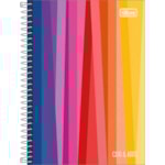 Caderno Universitário 10 Matérias Tilibra Espiral Cor e Arte 200FL