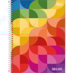 Caderno Universitário 10 Matérias Tilibra Espiral Cor e Arte 200FL