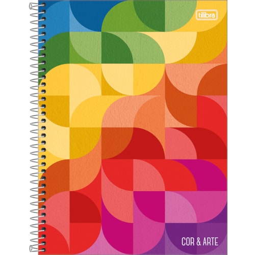 Caderno Universitário 10 Matérias Tilibra Espiral Cor e Arte 200FL
