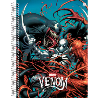 Caderno Universitário Animativa Venom 1 Matérias 80 Folhas