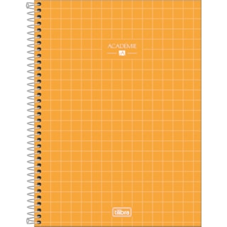 Caderno Universitário Capa Dura 10 Matérias Académie Tilibra 160 Fls
