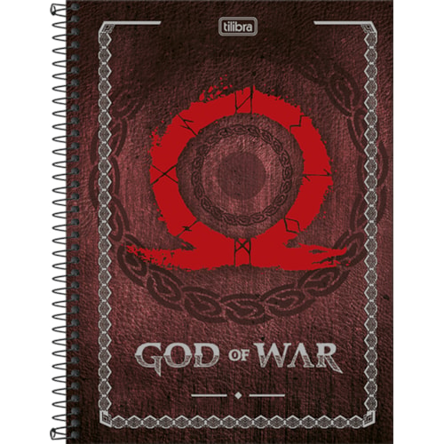 Caderno Universitário Espiral 12 Matérias God of War Tilibra