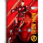 Caderno Universitário Espiral Tilibra Avengers 10 Matéria Capa Dura 16