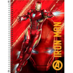 Caderno Universitário Espiral Tilibra Avengers 10 Matéria Capa Dura 16