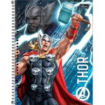 Caderno Universitário Espiral Tilibra Avengers 10 Matéria Capa Dura 16