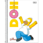 Caderno Universitário Espiral Tilibra Simpsons 1 Matéria Capa Dura 80