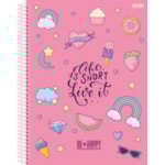 Caderno Universitário São Domingos Be Happy 1 Matéria 80FL