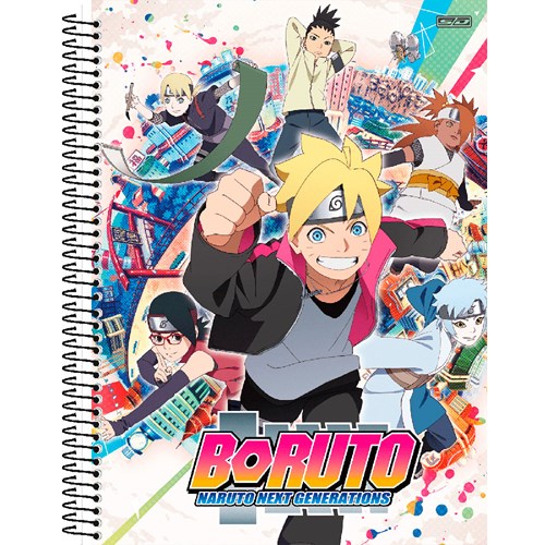 caderno desenho Naruto capa dura