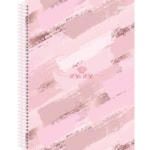 Caderno Universitário São Domingos Capa Dura Rosa 1 Matéria 80FL