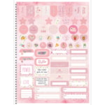 Caderno Universitário São Domingos Capa Dura Rosa 1 Matéria 80FL