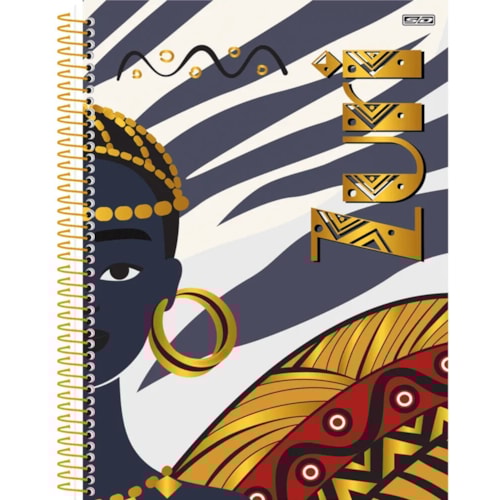 Caderno Universitário São Domingos Capa Dura Zuri 10 Matérias 160Fl